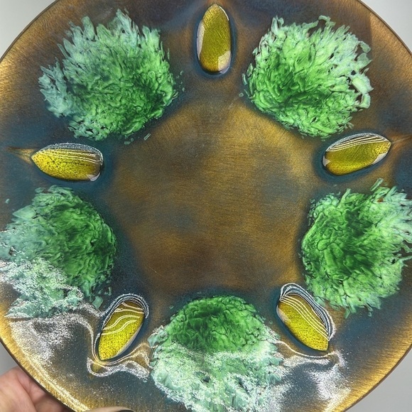 Vintage Edwards Star Enamel on Copper Bowl - Picture 4 of 10